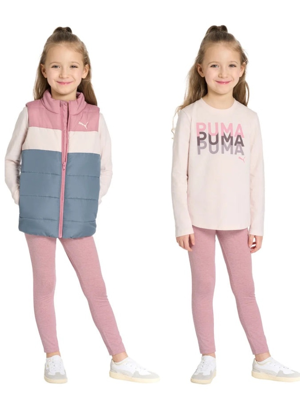 Puma – Children's 3-Piece Set ( Vest , Legging & Long Sleeve)